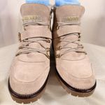 Sporto  Katie Sz 8.5 Women's Hiking Combat Biker Boots Suede Tan Cabincore Boho Photo 2