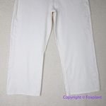 New! Jen 7 by 7 for All Mankind ivory white cropped‎ wide leg jeans, size 12 Photo 1