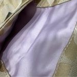 Coach Hobo Tan Shoulder Bag Signature Monogram Light Khaki Sand Lavender Photo 3