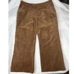 Coldwater Creek Women's Size 16P Golden Brown Wide Leg Corduroy Pants Photo 1