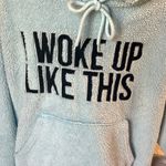 Hooded Comfy Baby Blue Sleep Shirt Size L Photo 5