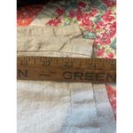 Talbots Cropped Irish Linen Pants Size 18 Beige Loose Fit Pockets Photo 4