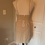 Urban Outfitters Most Stunning Light Tan  Deep V Neck Dress Photo 4