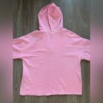 Old Navy  Sporty Neon Pink Hooded V-Neck‎ Sweatshirt Size Small Photo 2