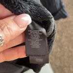 Womens Claiborne faux leather jacket with ribbed sweater sleeve Black Size M Photo 4