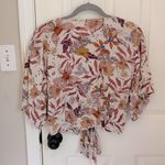 Love Stitch Lorna Tie Front Top Pink Photo 7