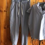 FIGS Vapor Blue Space Dye Rafaela Top and bottom nurse scrubs soft medical field Photo 2