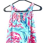 Aryeh  Size Medium Dress Blue Pink‎ Sleeveless Maxi Stretch Summer Beach Pool Photo 2