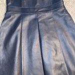 Rebecca Minkoff  Liv Perforated Navy Leather Dress Photo 4