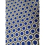 Chico's  Royal Blue Black White Button 3/4 Sleeve Blouse Shirt Size 3 - XL 16/18 Photo 4