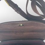 Y2K: Robert Lee Morris 𑁍 Gold Plated Brass Floral Medallion Clutch Crossbody Bag Brown Photo 7