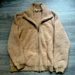 Soft Surroundings Soft Surrounding Tan Teddy Long Sleeve Fall Bomber Jacket Size 1X Fuzzy Soft Photo 0