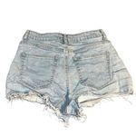 Forever 21 Womens Denim Blue Jean Floral Embroidered Cut Off High Waist Size 28 Photo 5