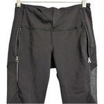 Lululemon  Black Athletic Pant Mesh Panels Zipper Pockets Drawstring Waist Size 8 Photo 3