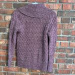 Retrology womens cowl neck long sleeve sweater purple Small Photo 4