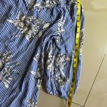 Mlle Gabrielle  Blue‎ and white stripe dress with flowers Photo 15