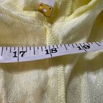 NWT Krisa Puff Sleeve Wrap Top Daisy Yellow Snake Print V Neck Size Medium Photo 4