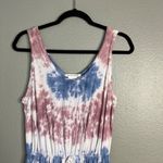 Caution to the Wind NWOT  Tie Dye Jumpsuit Romper Cropped Blue‎ Pink White Small Photo 2