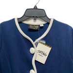 Bob Mackie  women’s Small Blue Church Career Office Work 3 Buttons Jacket Photo 1