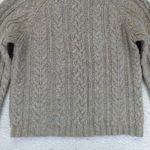 North Crest Vintage North‎ Crest Cable Knit Mock Neck Sweater Womens Small Tan Acrylic Wool Photo 3