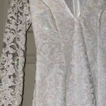 Pretty Little Thing  White Paisley Sparkle Mini Dress Photo 8