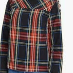 J.Crew plaid tartan cotton button detail blouse size 0 Red Photo 0