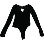 Stitch & Pine woman’s black bodysuit long‎ sleeve L Size L Photo 0