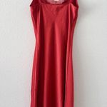 Wilfred Red Lace Trim Slip Dress Bias Cut Silky Cami Style Size Small Photo 2