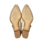 Spiral | Size 9 | VINTAGE Cream Studded Buckle Strap Leather Pointed Toe Booties Gold Photo 8