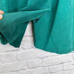 Bagatelle Vintage  Womens Suede Leather Shorts Size 6 Turquoise Green Pleated Photo 3