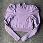 Glamorous Purple Puff Sleeve Top Photo 4