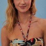 Farm Rio Coconut Night Bikini Top, size Medium, $125 Photo 0