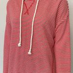 Billabong Red & White Striped Pullover Hoodie NWT! Photo 2