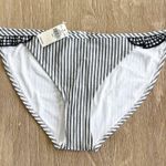 Aerie Co-ord Gingham Ruffle Bikini Bottoms in Black Small NWT Photo 3