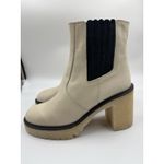 Free People James Chelsea Chunky Heel Boot White Cream Womens Us 9 /EU Size 39.5 Photo 4