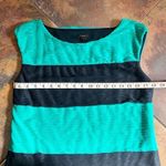 Ann Taylor  Green Navy Dress Sleeveless Tank Medium Photo 2