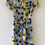 Diane Von Furstenberg 100% Silk Button Down Short Sleeved Cargo Pocket Dress Photo 3