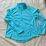 Made for life Women’s  Green Pullover Fleece Top Sweatshirt with 1/4 Zip Photo 0