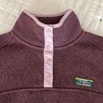 L.L. BEAN Women’s Sweater Fleece Pullover in Raisin Purple Size S Photo 7