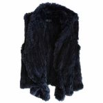 Yumi Kim  Black Rabbit Fur Vest Med Photo 1