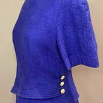 Julian Taylor  New York Vintage Blue Dress Skirt Set Size 10 Photo 6