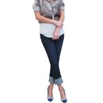 CAbi  Style 5166 Straight Jeans | Size 4 Cropped Medium Wash Straight Denim Photo 1