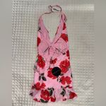 Wildfox  Boutique Floral Halter Backless Mini Dress Photo 4