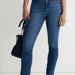 Madewell  Curvy Stovepipe Jeans Medium Wash Fitted Hourglass High Waisted 28x29 Photo 0