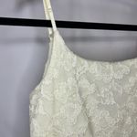 Windsor  Cream Lace Tulle Dress, Sleeveless Fit & Flare Formal Party L Photo 1