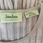 Neiman Marcus  Silk Blend Sleeveless Ribbed Knit Sweater Top L Photo 3