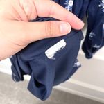 Old Navy  Smocked Long Sleeve Midi Dress Navy Floral Size M Photo 2