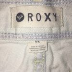 Roxy Vintage Y2K White Wash Denim Jean Shorts Size 26 Photo 2