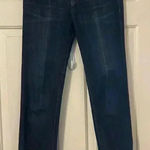 Vera Wang  Dark Blue Capri Cuffed Jeans Size 4‎ Photo 0