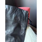 Guess  Black Leather Knee-High Boots with Buckle Detail Photo 3